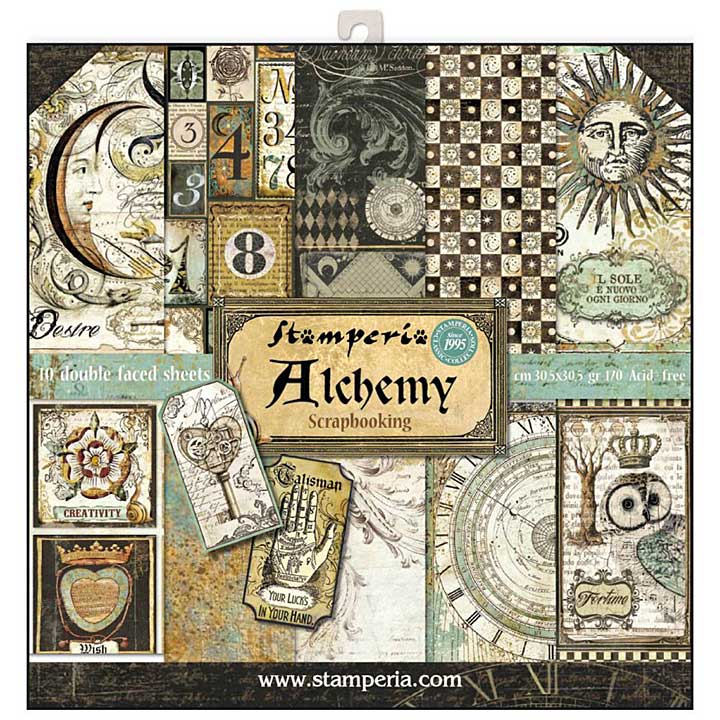 SO: Stamperia Alchemy 12x12 Inch Paper Pack (SBBL34)