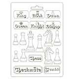 Stamperia Soft Mould A4 Alice Chessboard (K3PTA4507)