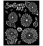 Stamperia 20 x 25cm Thick Stencil Sunflower Art Sunflowers