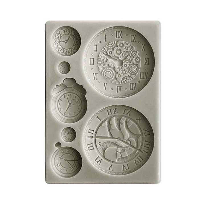 Stamperia Silicon Mould A6 Around The World Clocks