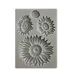 Stamperia Silicon Mould A6 Sunflower Art Sunflowers