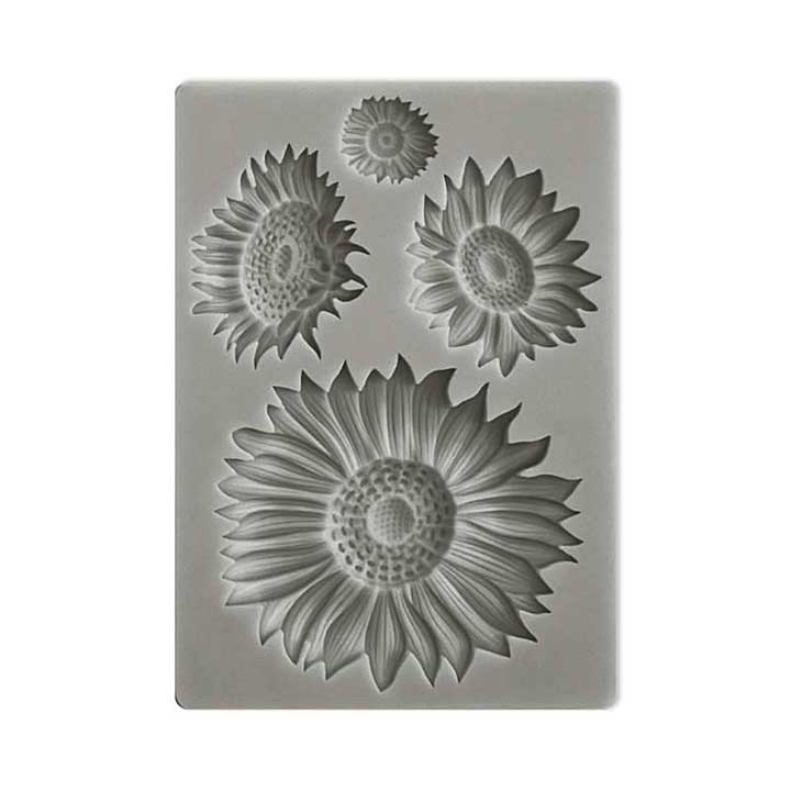 Stamperia Silicon Mould A6 Sunflower Art Sunflowers