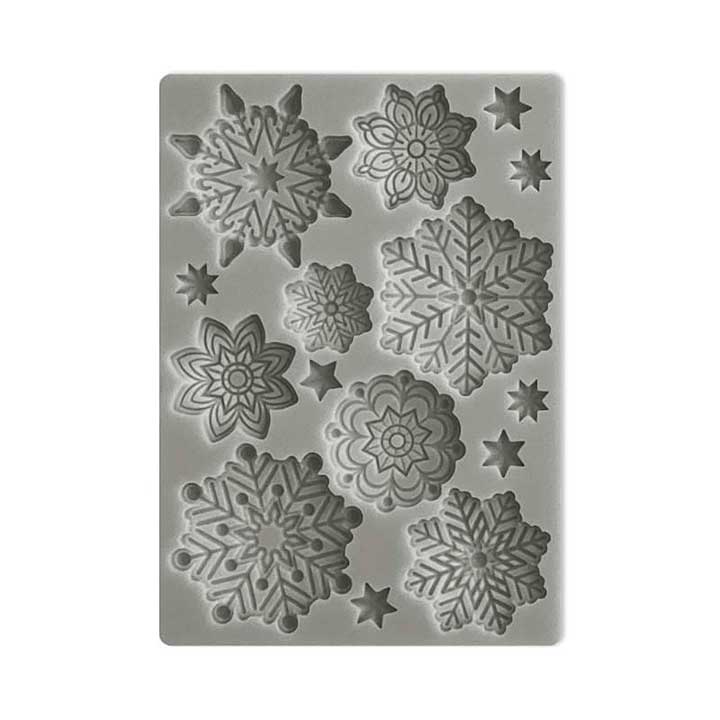 SO: Stamperia Silicon Mould A6 Snowflakes