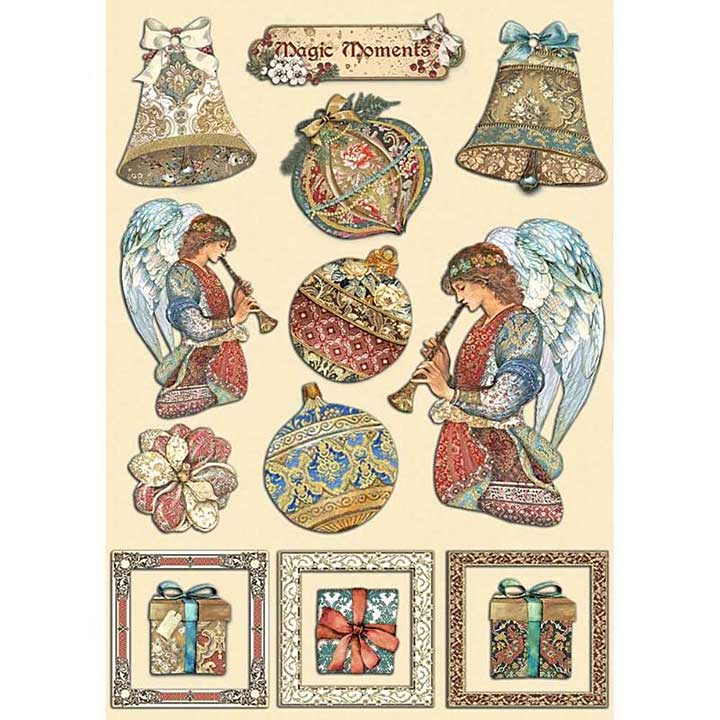 Stamperia A5 Coloured Shape Christmas Greetings
