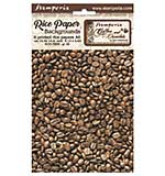 Stamperia Selection of 8 A6 Rice Paper Backgrounds Coffee And Chocolate