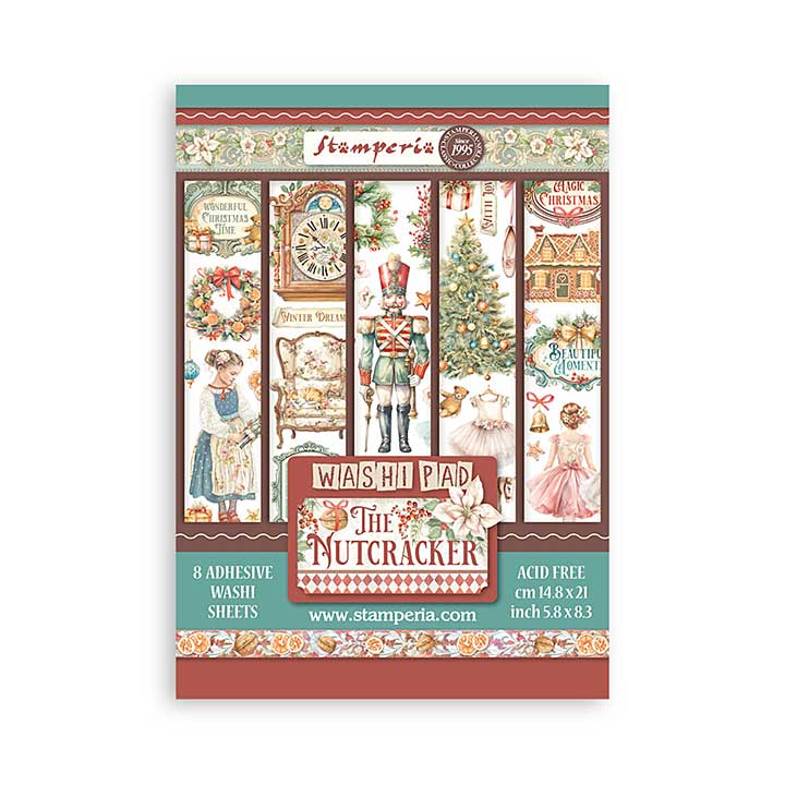 Stamperia The Nutcracker A5 Washi Pad (8pcs)