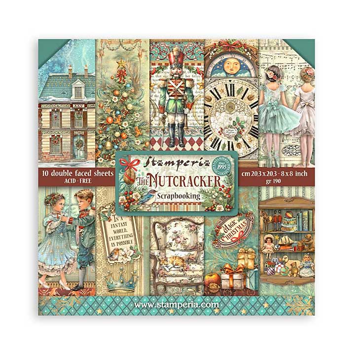 Stamperia The Nutcracker 8x8 Inch Paper Pack