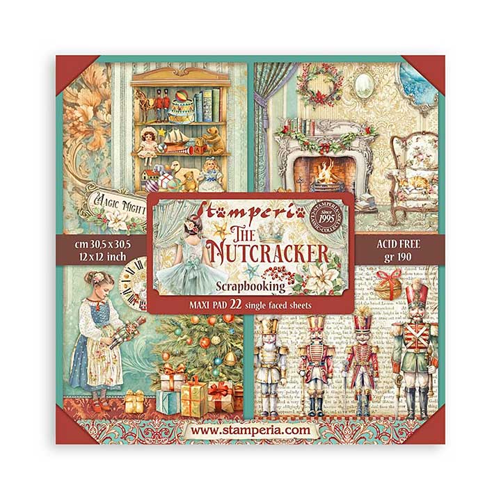 Stamperia The Nutcracker 12x12 Inch Paper Pack Maxi (Single Face)