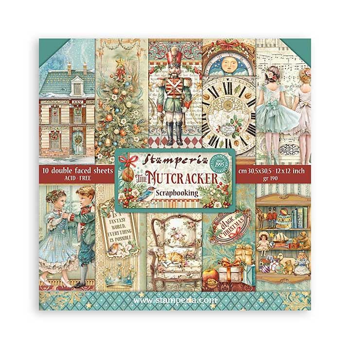 Stamperia The Nutcracker 12x12 Inch Paper Pack