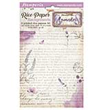 Stamperia Lavender A6 Rice Paper Selection Backgrounds (8pcs)