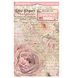 Stamperia Shabby Rose A6 Rice Paper Backgrounds (8pcs)