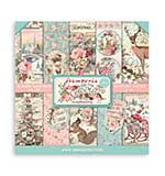 Stamperia Pink Christmas 8x8 Inch Paper Pack