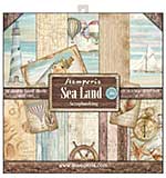 Stamperia Sea Land 12x12 Inch Paper Pack