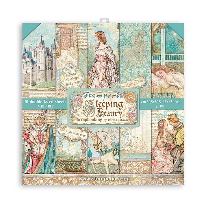 Stamperia Sleeping Beauty 12x12 Inch Paper Pack