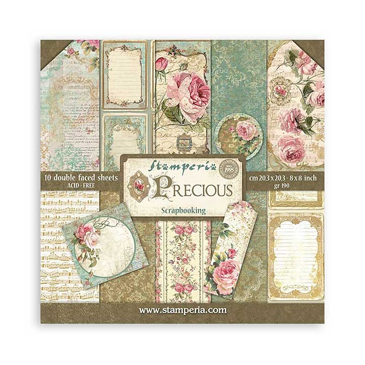 Stamperia Precious 8x8 Inch Paper Pack