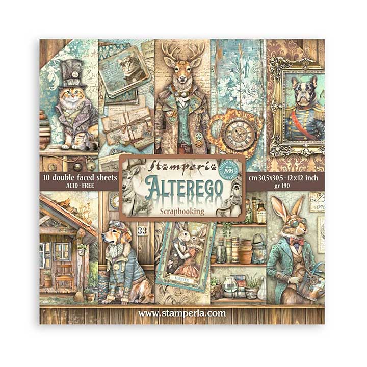 Stamperia Alterego 12x12 Inch Paper Pack