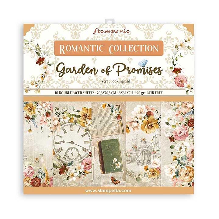 Stamperia Garden of Promises 8x8 Inch Paper Pack