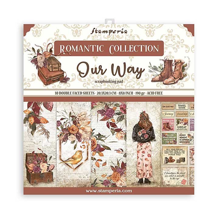 Stamperia Our Way 8x8 Inch Paper Pack