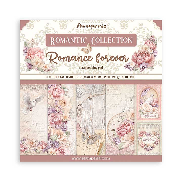 SO: Stamperia Romance Forever 8x8 Inch Paper Pack