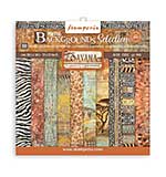 Stamperia Savana Maxi Backgrounds 12x12 Inch Paper Pack