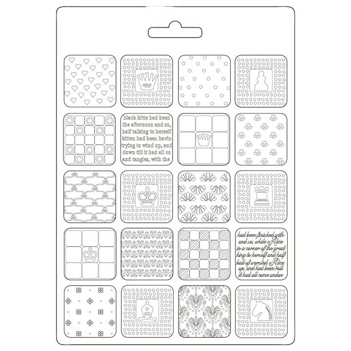 Stamperia Soft Mould A5 Alice Patchwork