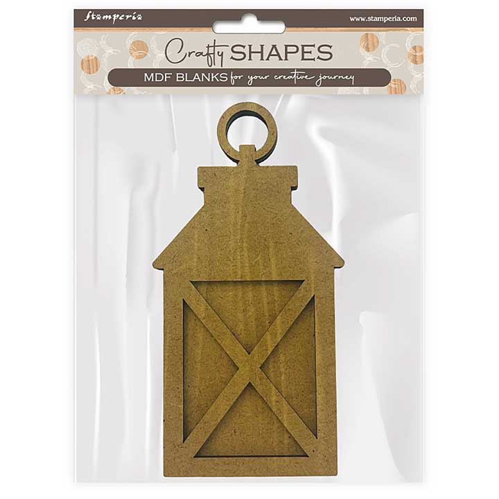 Stamperia MDF Crafty Shapes Blanks Golden Harmony Lantern