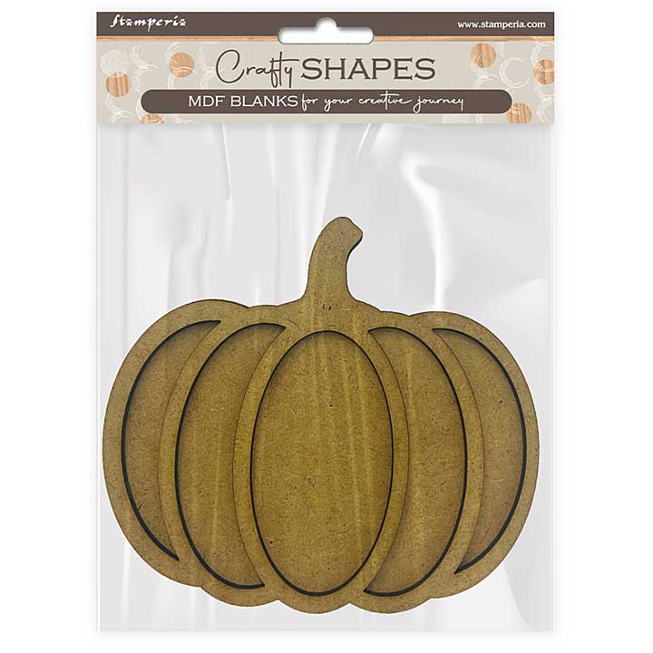 Stamperia MDF Crafty Shapes Blanks Golden Harmony Pumpkins