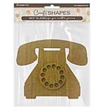 Stamperia MDF Crafty Shapes Blanks Golden Harmony Telephone