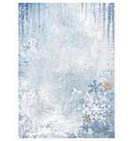 Stamperia Create Happiness Dewdrops A4 Rice Paper Blue Snowflakes