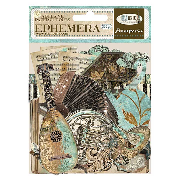 Stamperia Music Ephemera (36pcs)