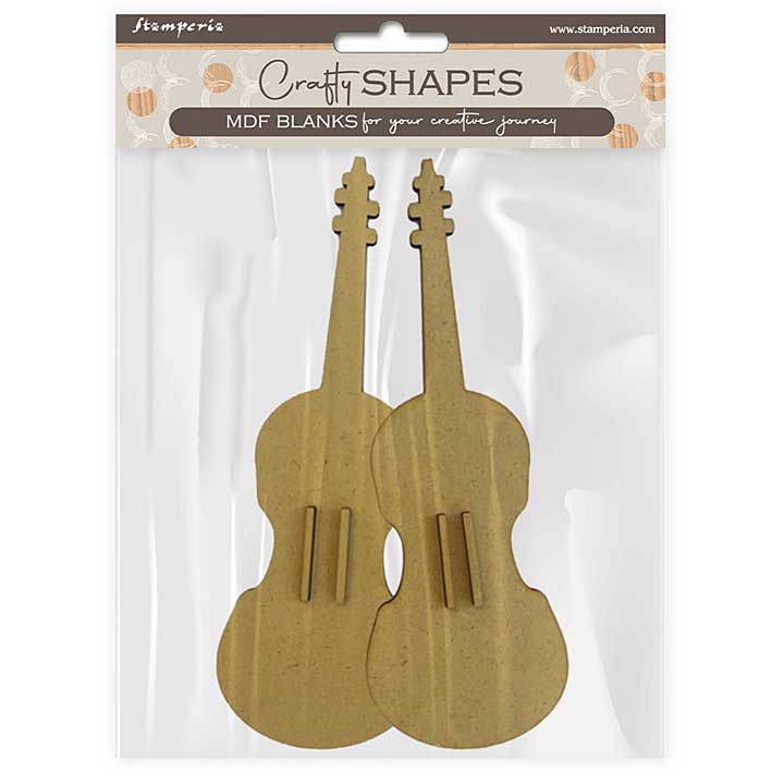 Stamperia MDF Crafty Shapes Blanks Music Violin