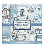 Stamperia Blue Land 12x12 Inch Paper Pack