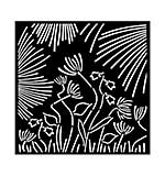 Stamperia Forest Thick Stencil 18x18cm Abstract Flowers