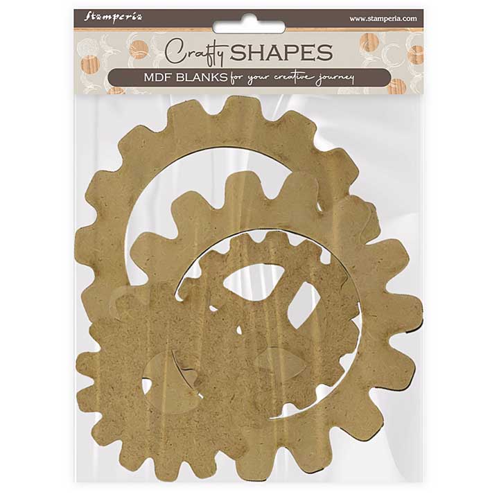 Stamperia MDF Crafty Shapes Blanks Master of Magic Gears (KLSM37)