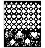 SO: Stamperia Master of Magic Thick Stencil 20x25cm Cards Pattern (KSTD174)