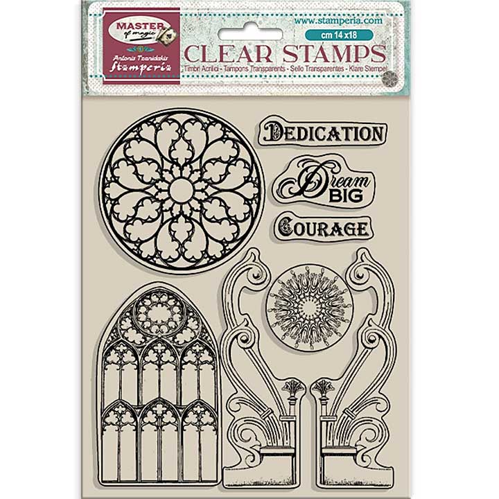 SO: Stamperia Master of Magic Clear Stamps Gothic Elements (WTK215)