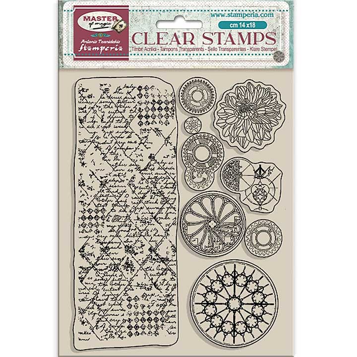 SO: Stamperia Master of Magic Clear Stamps Border and Circles (WTK212)