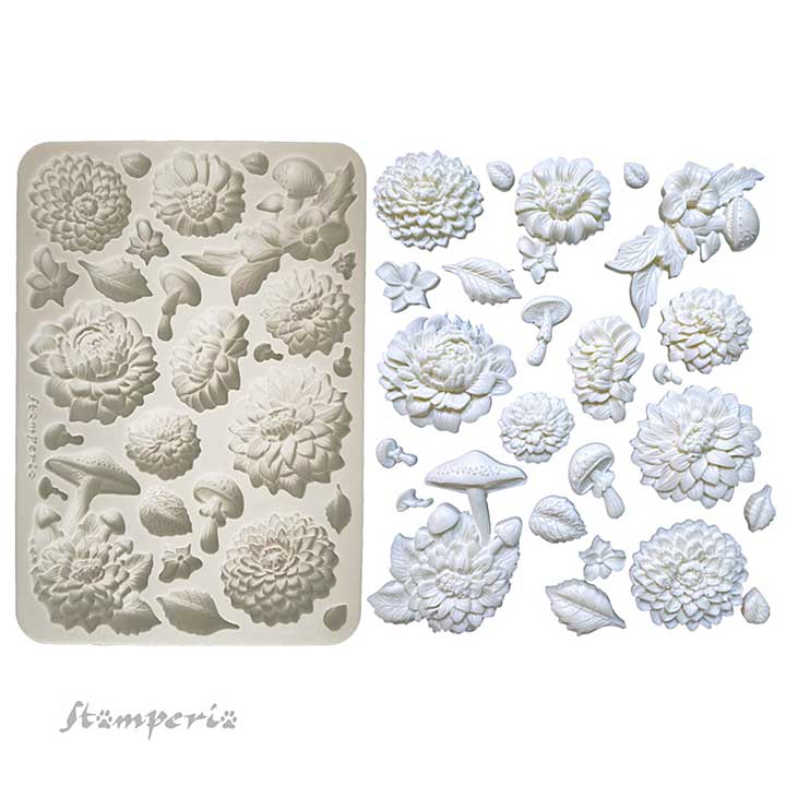 Stamperia Master of Magic A5 Silicon Mould Peony (KACMA570)