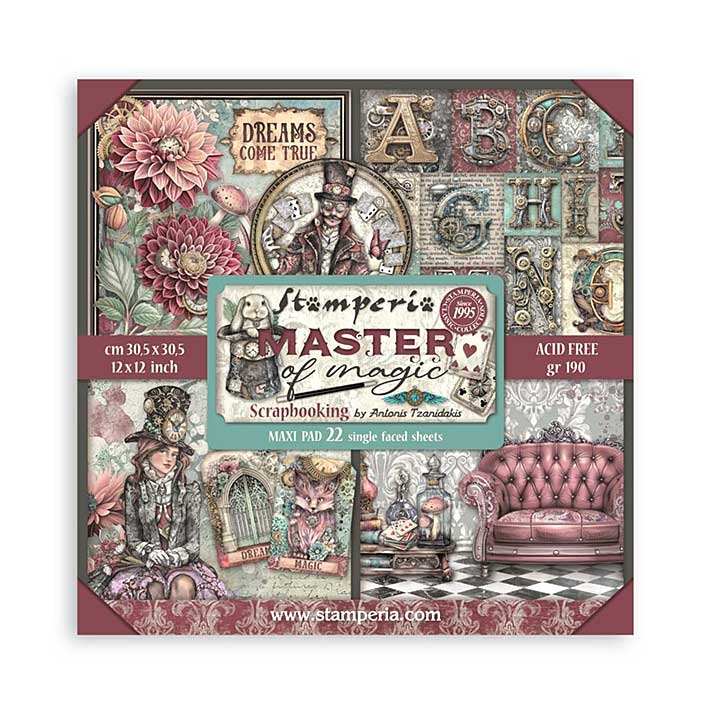 Stamperia Master of Magic 12x12 Inch Paper Pack Maxi (Single Face) (SBBXLB21)