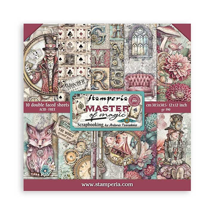 Stamperia Master of Magic 12x12 Inch Paper Pack (SBBL166)