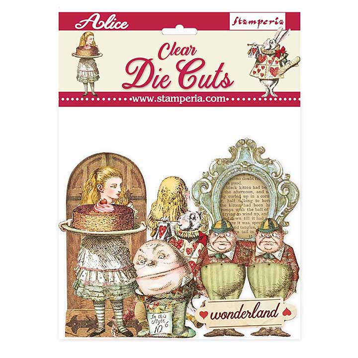 Stamperia Alice Through the Looking Glass Clear Die Cuts