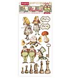 Stamperia Chipboard 15x30cm Alice Through the Looking Glass