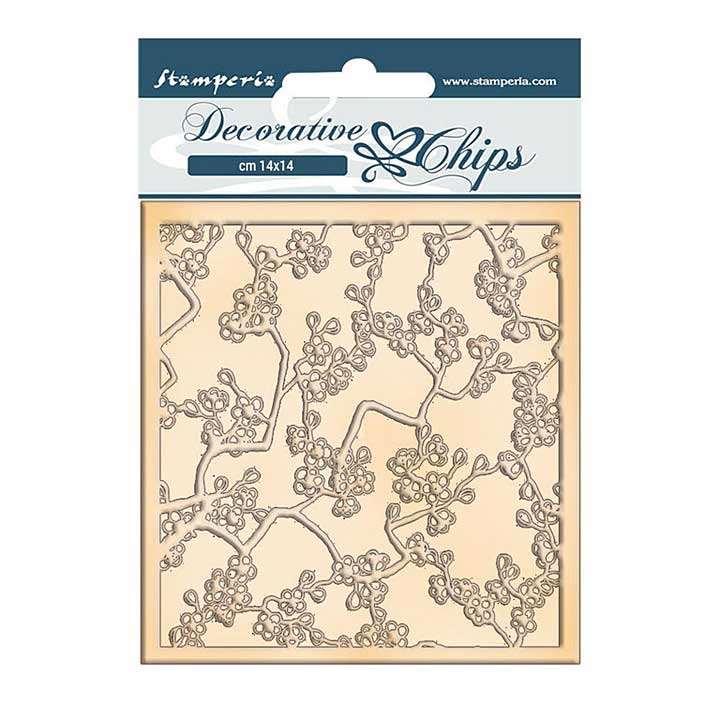 Stamperia Decorative Chips Sir Vagabond in Japan Texture