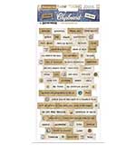 Stamperia Adhesive Chipboard 6X12 - Cosmos Infinity