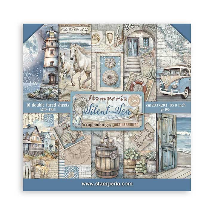Stamperia Silent Sea 8x8 Inch Paper Pack