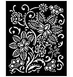 Stamperia Timeless Thick Stencil 20x25cm Batik Flowers