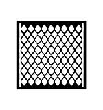 Stamperia Timeless Thick Stencil 12x12cm Net Texture