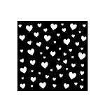 Stamperia Timeless Thick Stencil 12x12cm Hearts