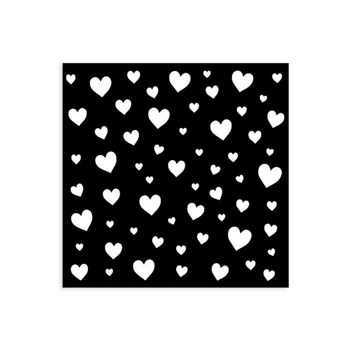 Stamperia Timeless Thick Stencil 12x12cm Hearts