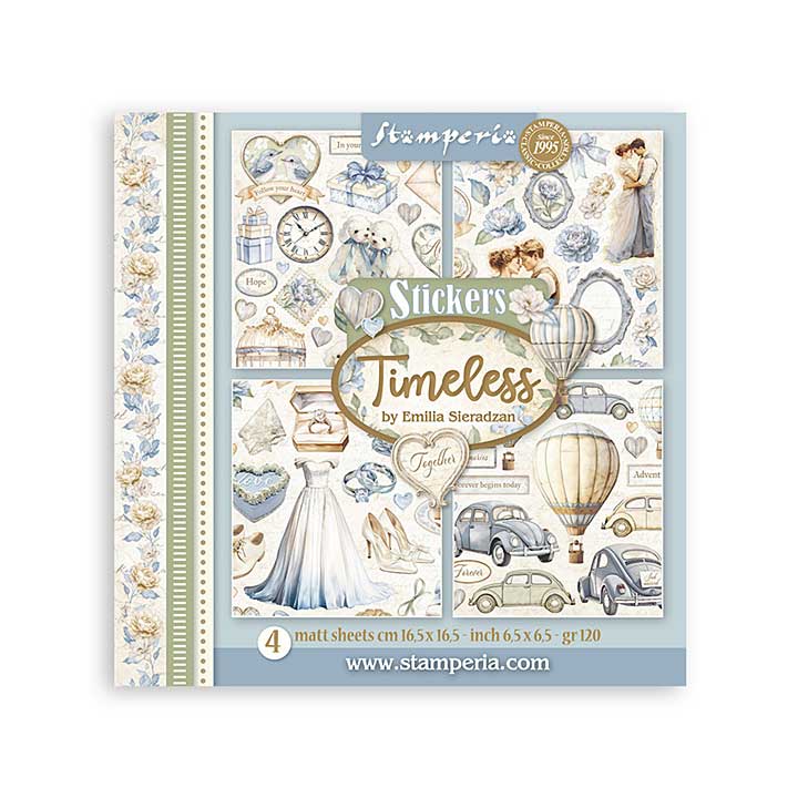 Stamperia Timeless Stickers (4pcs)